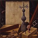 Y ESTO ES TODO AMIGOS oleo sobre tabla 190 x 190 cms